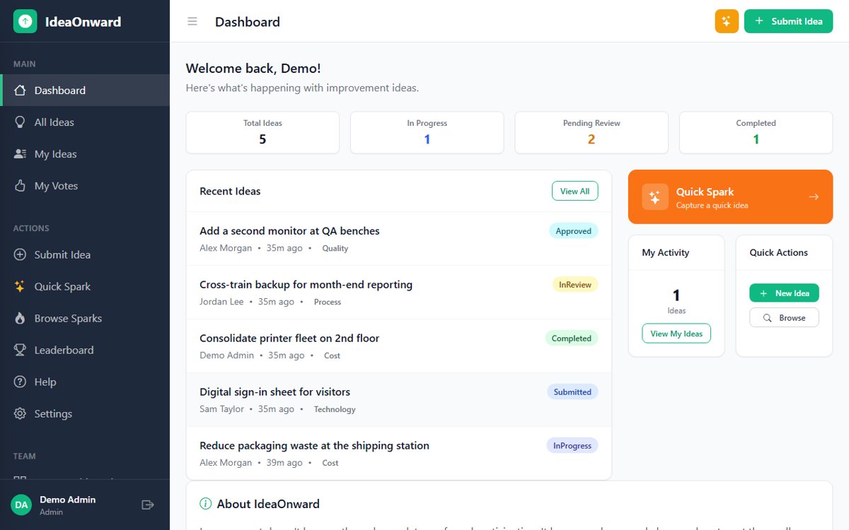 IdeaOnward screenshot